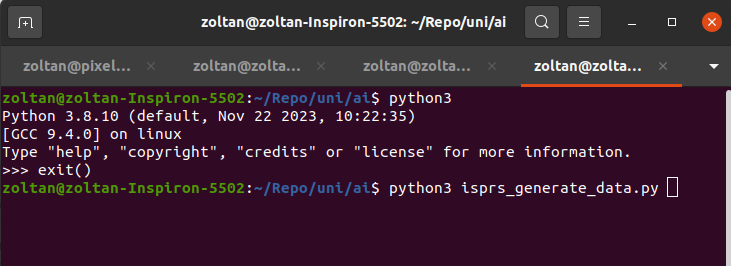 Python konzolban